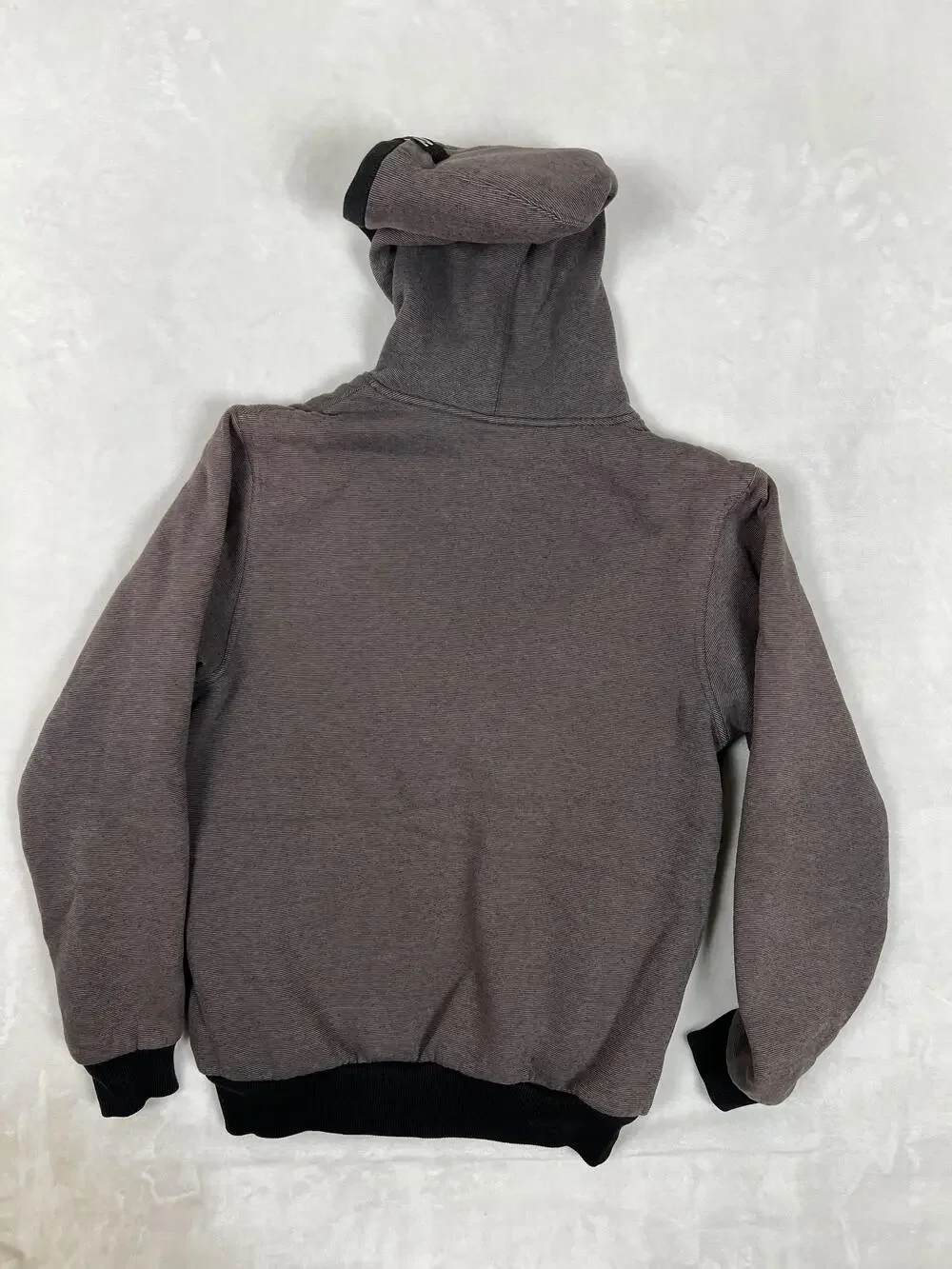 Vintage Billabong Jacket Size Small Gray Fleece Lined Hooded Full Zip Y2K Surf